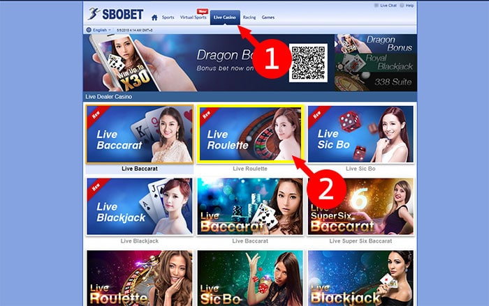 Sbobet roulette