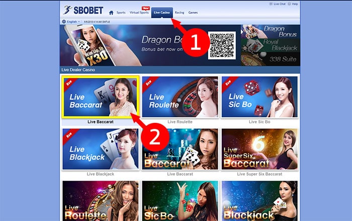 Sbobet Baccarat