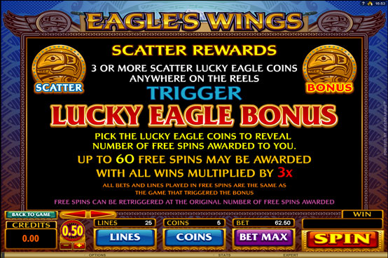 eagles wings scatte -bonus