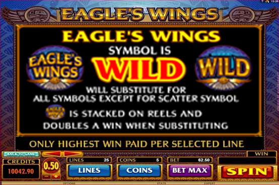 eagles wings slot wild