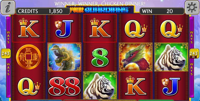 four guardians slot credit