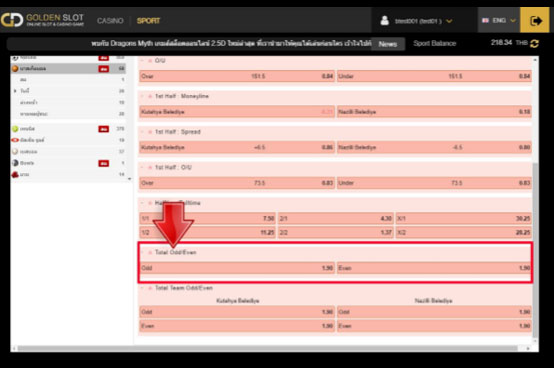 Goldenslot វិធីភ្នាល់បាល់បោះ